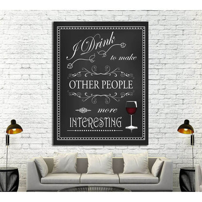 Art canvas in vintage style №4515 Ready to Hang Canvas Print - Zellart Canvas Prints ALL_Products, s-4515