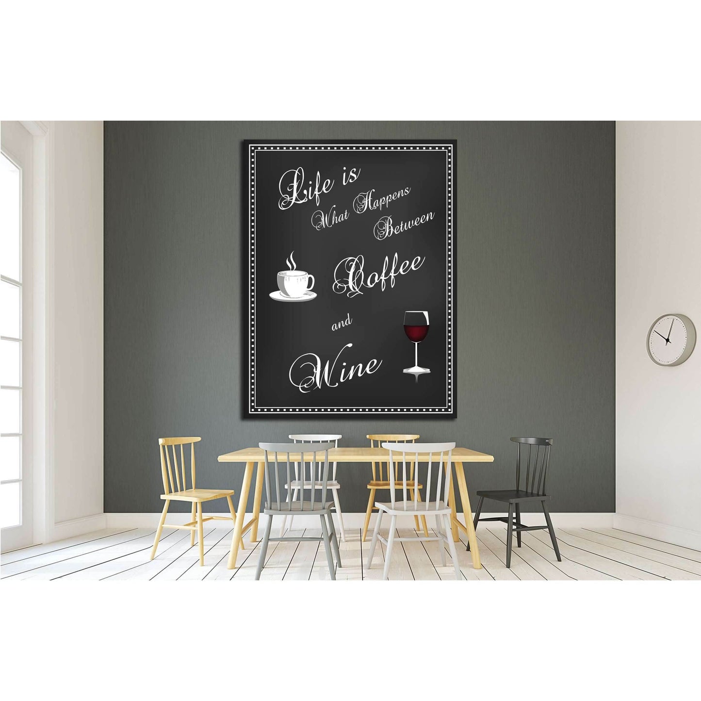 Art canvas in vintage style №4518 Ready to Hang Canvas Print - Zellart Canvas Prints ALL_Products, s-4518