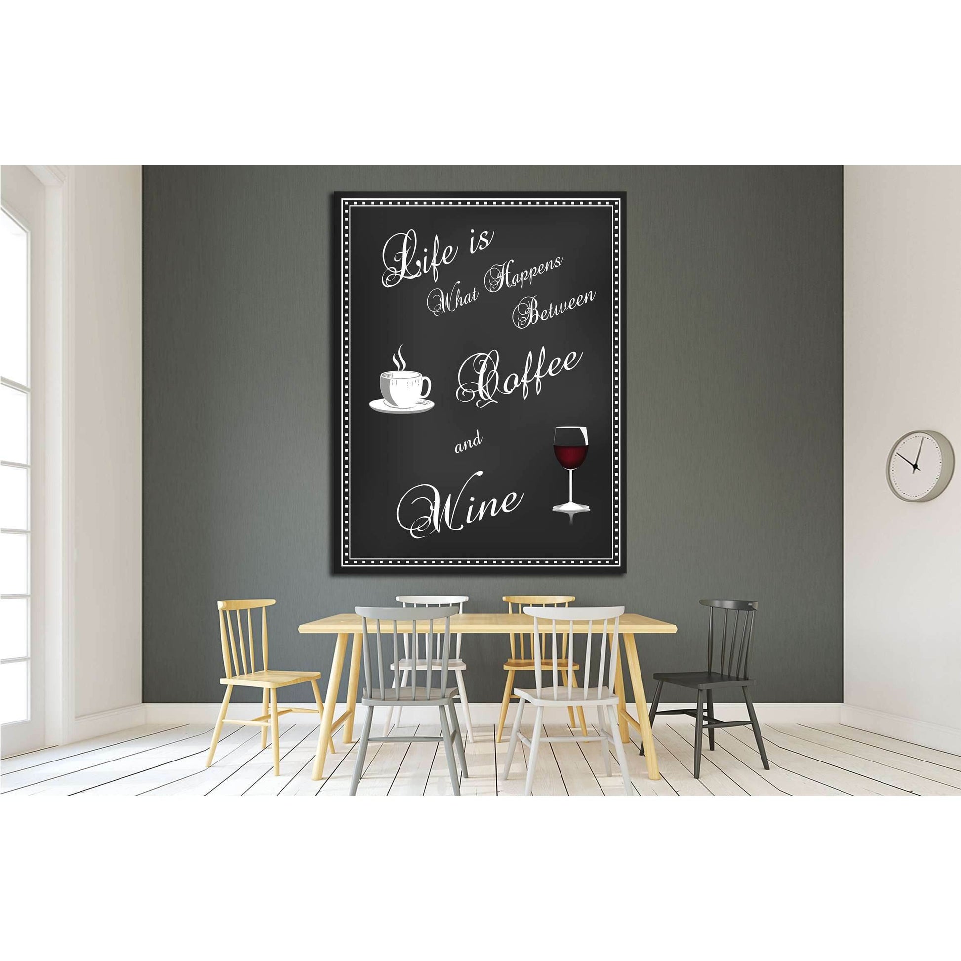 Art canvas in vintage style №4518 Ready to Hang Canvas Print - Zellart Canvas Prints ALL_Products, s-4518