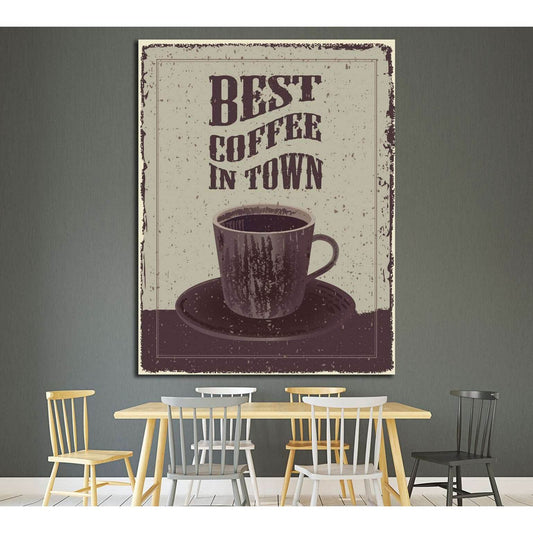 Art canvas in vintage style №4521 Ready to Hang Canvas Print - Zellart Canvas Prints ALL_Products, s-4521