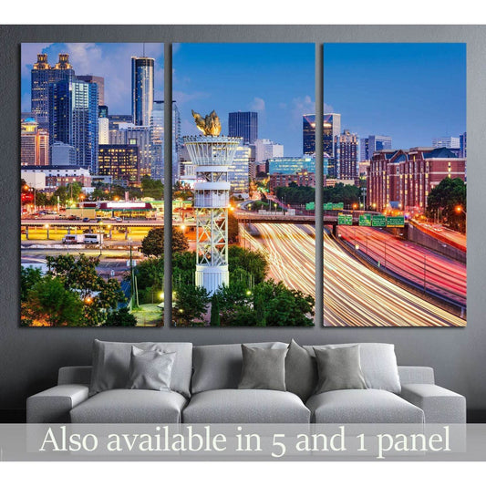 Atlanta, Georgia, USA №1638 Ready to Hang Canvas Print - Zellart Canvas Prints ALL_Products, s-1638