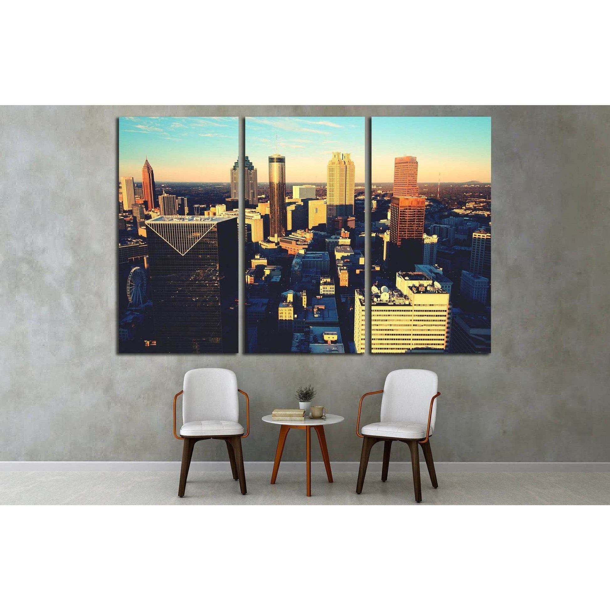 Atlanta's southern core №1761 Ready to Hang Canvas Print - Zellart Canvas Prints ALL_Products, s-1761