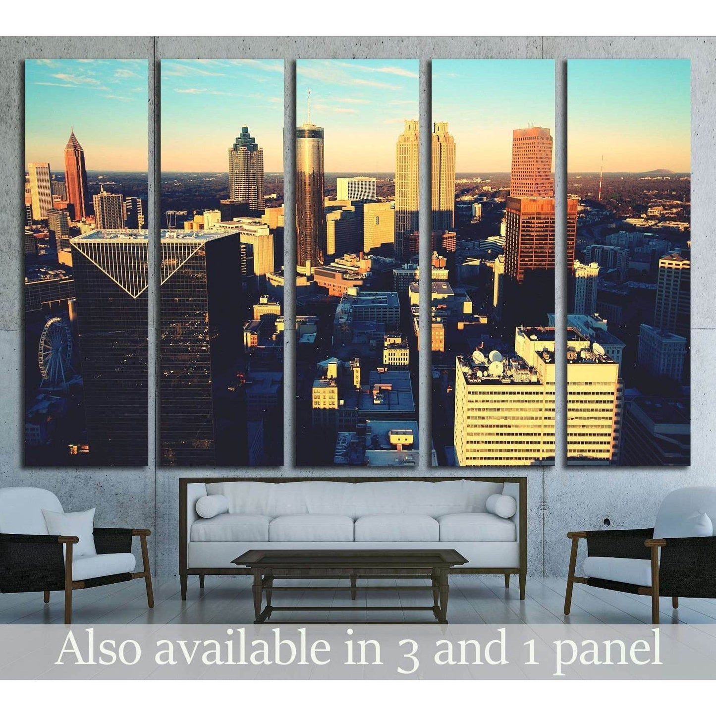 Atlanta's southern core №1761 Ready to Hang Canvas Print - Zellart Canvas Prints ALL_Products, s-1761