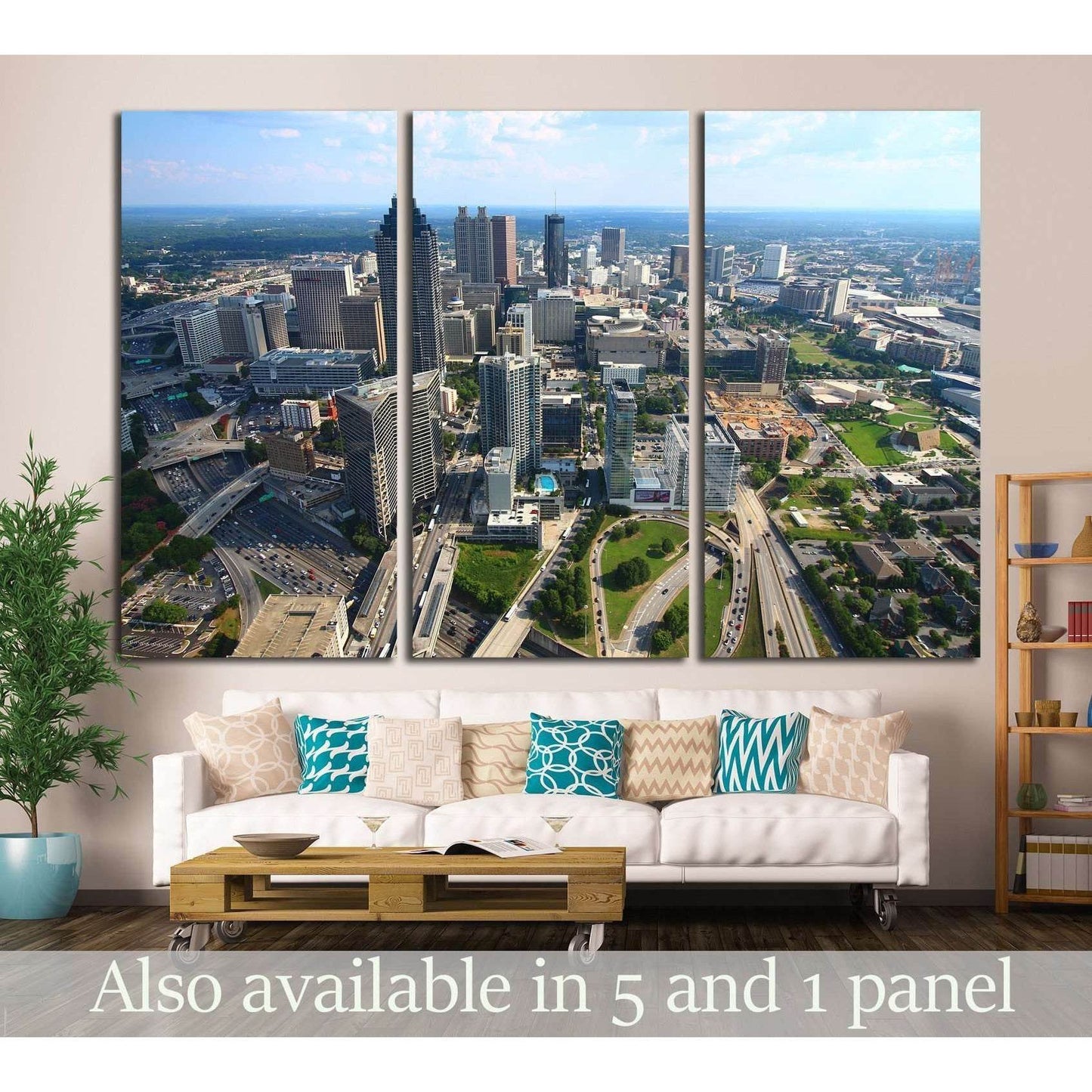 Atlanta South Curve №2218 Ready to Hang Canvas Print - Zellart Canvas Prints ALL_Products, s-2218