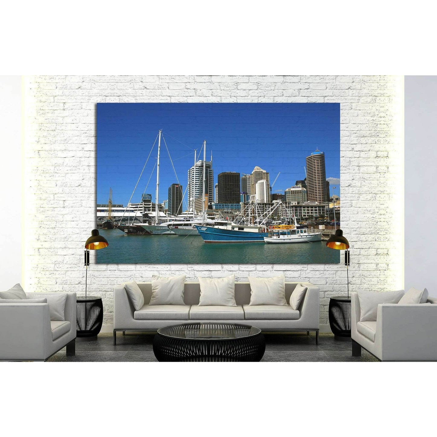 Auckland city, New Zealand №1138 Ready to Hang Canvas Print - Zellart Canvas Prints ALL_Products, s-1138
