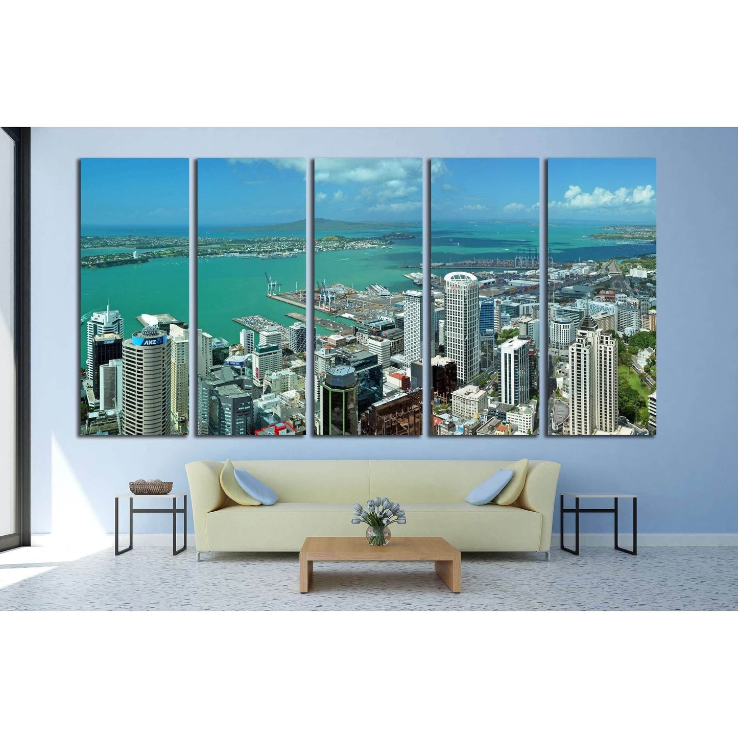 AUCKLAND, NEW ZEALAND №1630 Ready to Hang Canvas Print - Zellart Canvas Prints ALL_Products, s-1630
