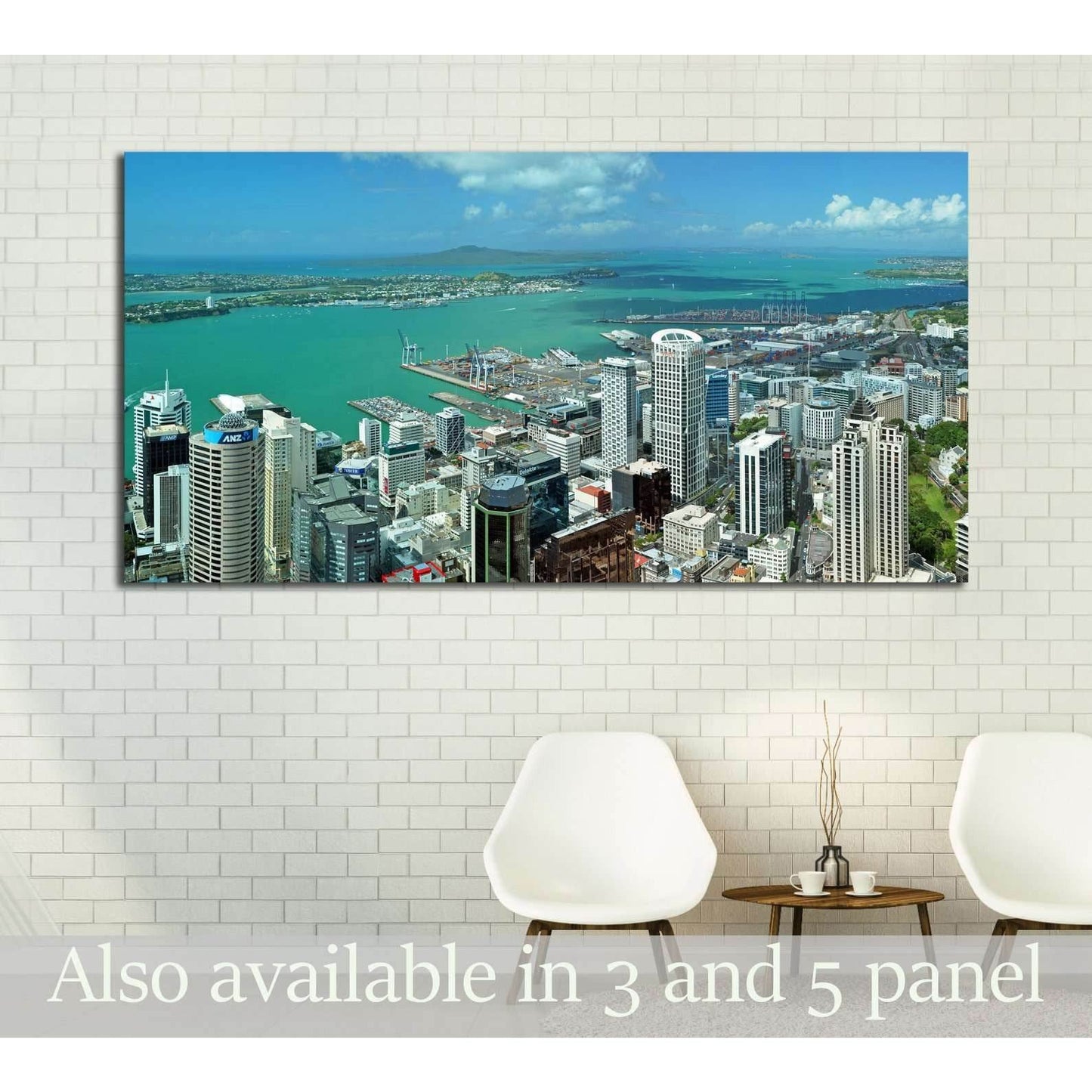 AUCKLAND, NEW ZEALAND №1630 Ready to Hang Canvas Print - Zellart Canvas Prints ALL_Products, s-1630