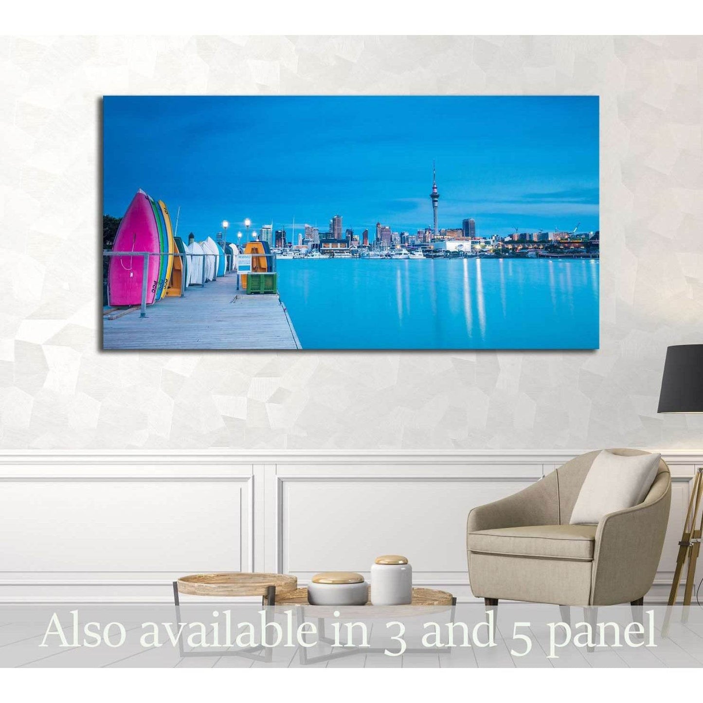 AUCKLAND, NEW ZEALAND №1766 Ready to Hang Canvas Print - Zellart Canvas Prints ALL_Products, s-1766