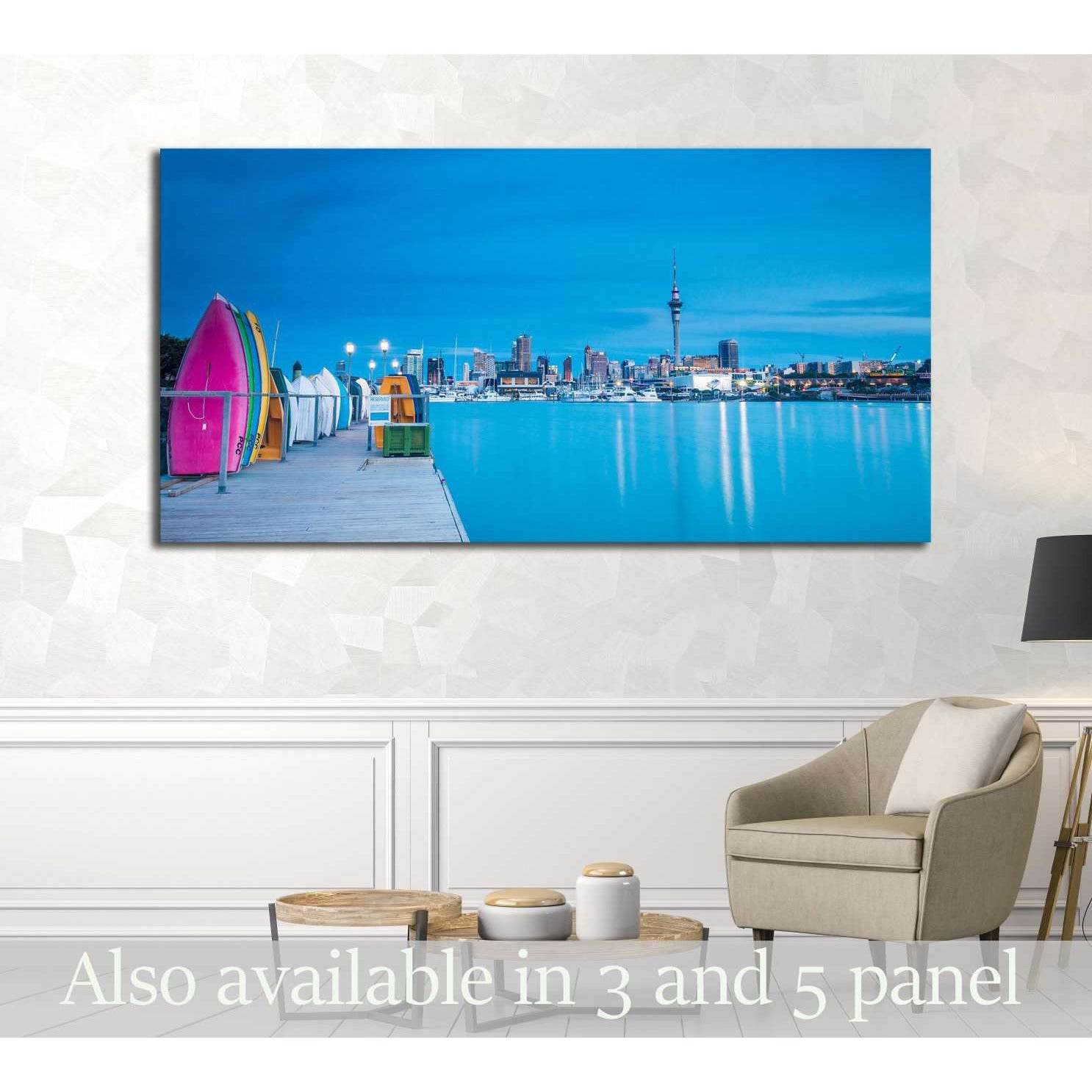 AUCKLAND, NEW ZEALAND №1766 Ready to Hang Canvas Print - Zellart Canvas Prints ALL_Products, s-1766