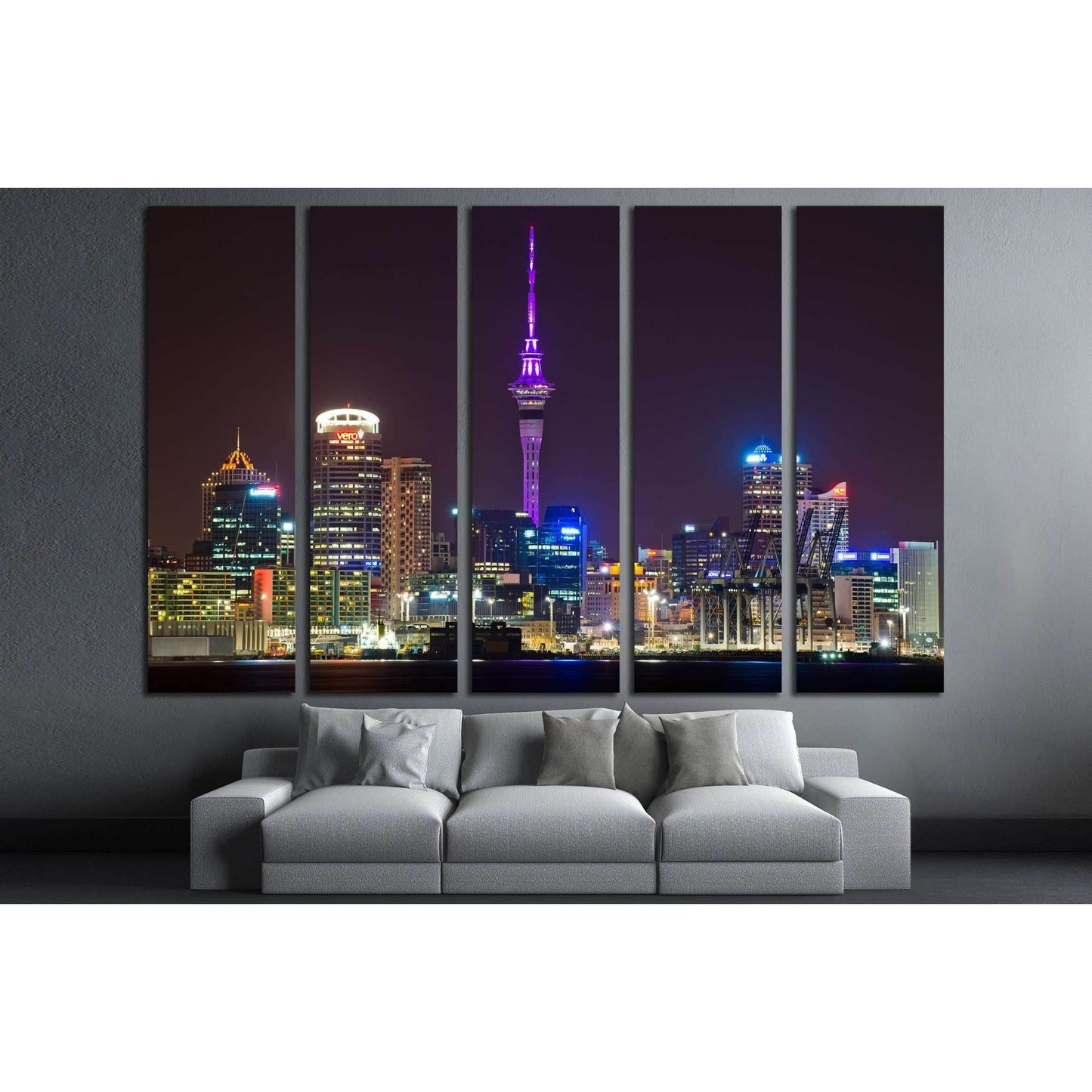 AUCKLAND, NEW ZEALAND, The Sky Tower №2270 Ready to Hang Canvas Print - Zellart Canvas Prints ALL_Products, s-2270