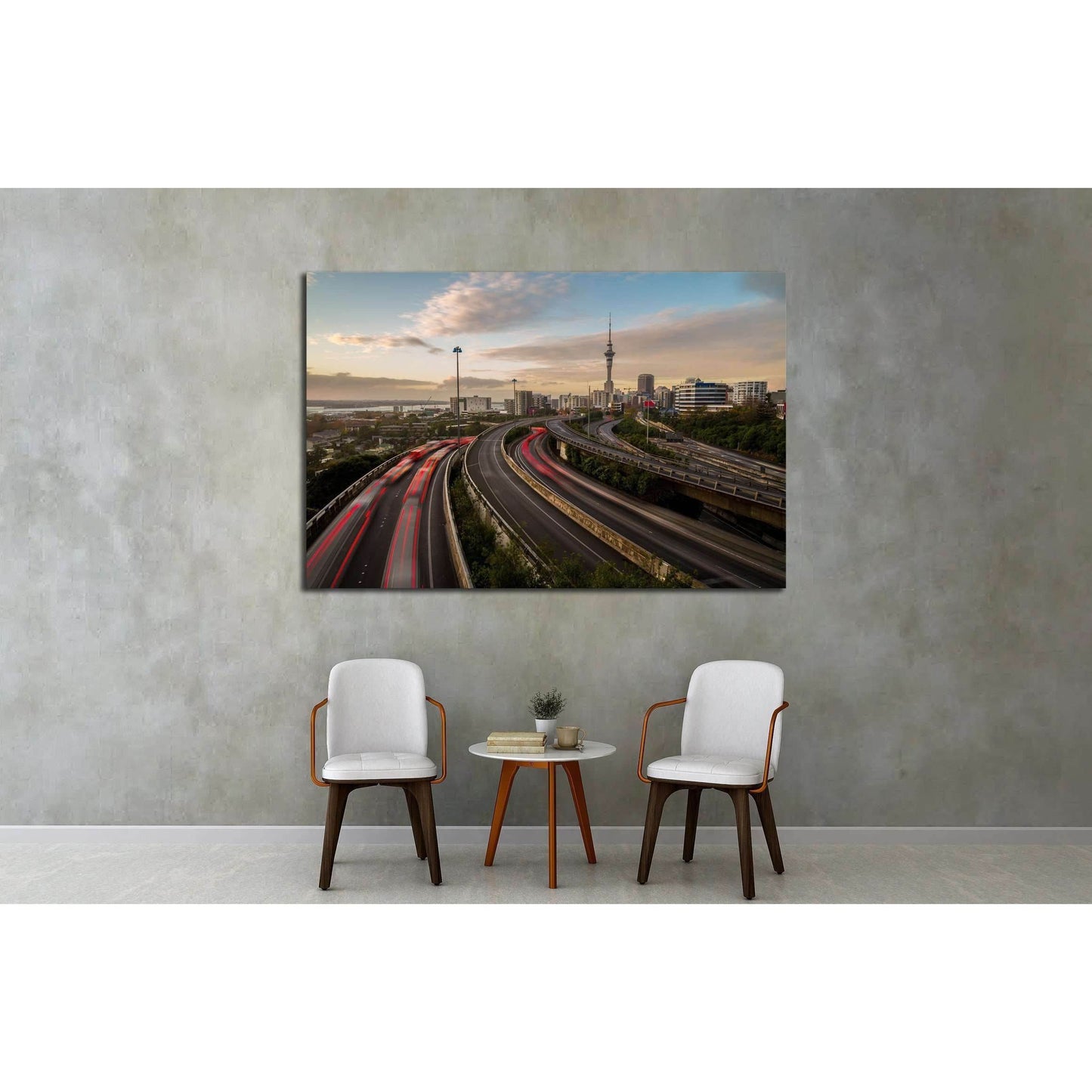 Auckland Sky Tower №2298 Ready to Hang Canvas Print - Zellart Canvas Prints ALL_Products, s-2298
