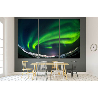 Aurora Green on Teriberka in the Murmansk region, Russia №1912 Ready to Hang Canvas PrintCanvas art arrives ready to hang, with hanging accessories included and no additional framing required. Every canvas print is hand-crafted, made on-demand at our work