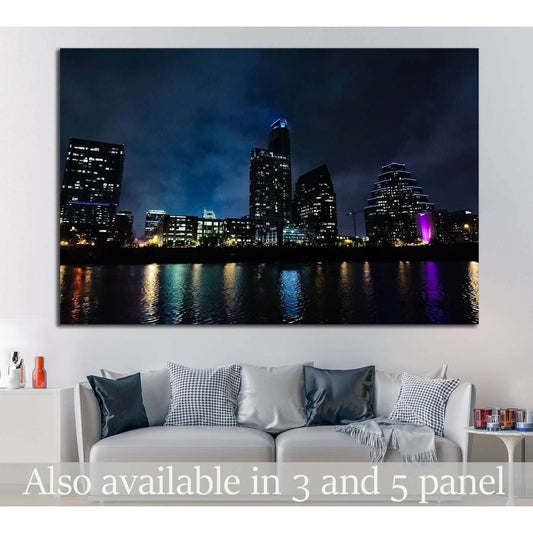 Austin, Texas №1038 Ready to Hang Canvas Print - Zellart Canvas Prints ALL_Products, s-1038