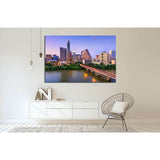Austin, Texas, USA downtown skyline on the Colorado River №1650 Ready to Hang Canvas Print