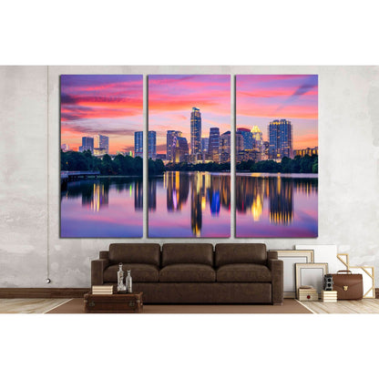 Austin, Texas, USA skyline on the Colorado River №2983 Ready to Hang Canvas PrintCanvas art arrives ready to hang, with hanging accessories included and no additional framing required. Every canvas print is hand-crafted, made on-demand at our workshop and