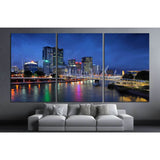 Australia Architectures, Kurilpa Bridge №1190 Ready to Hang Canvas Print