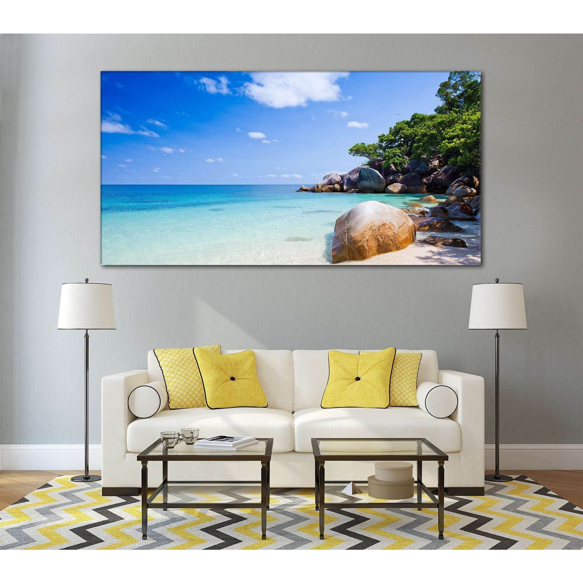 Australia Beach №775 Ready to Hang Canvas Print - Zellart Canvas Prints ALL_Products, autopostr_pinterest_65155, autopostr_pinterest_65157, autopostr_pinterest_65158, autopostr_pinterest_65160