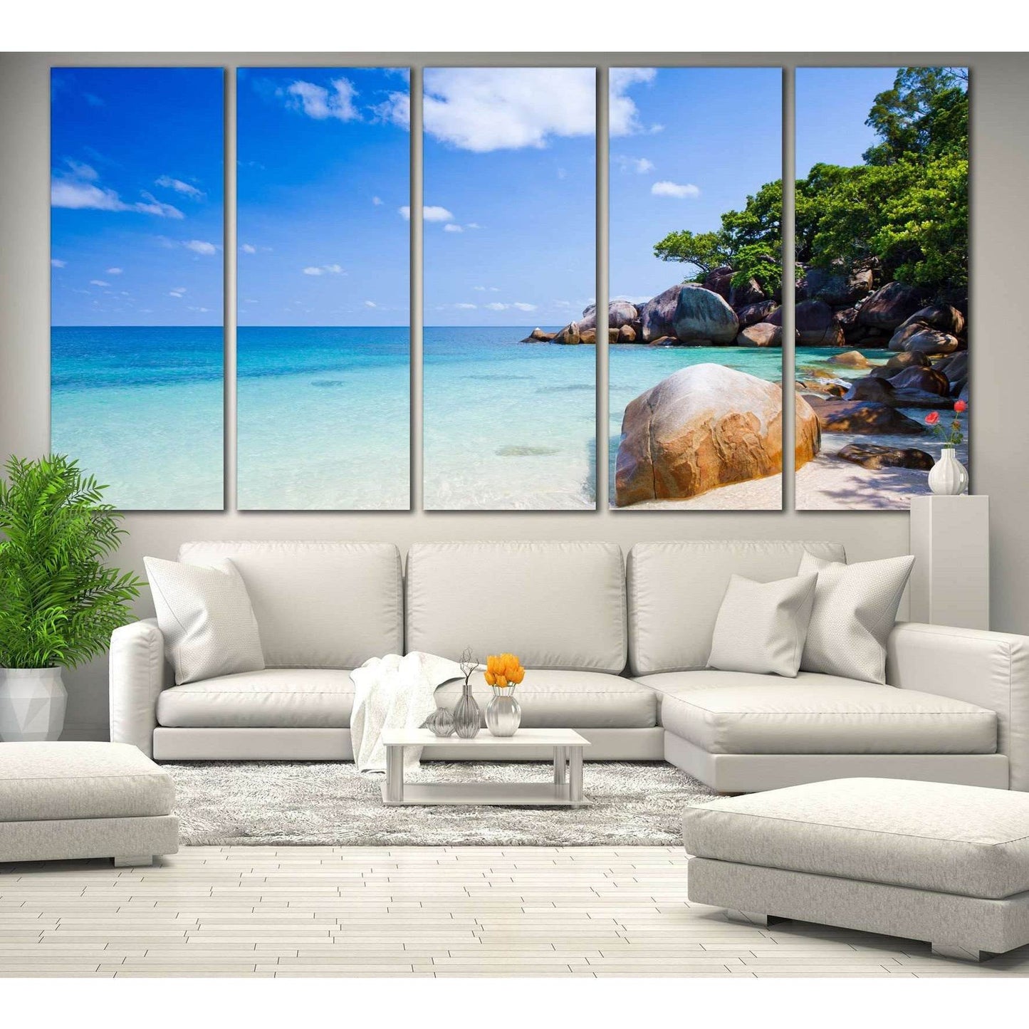 Australia Beach №775 Ready to Hang Canvas Print - Zellart Canvas Prints ALL_Products, autopostr_pinterest_65155, autopostr_pinterest_65157, autopostr_pinterest_65158, autopostr_pinterest_65160