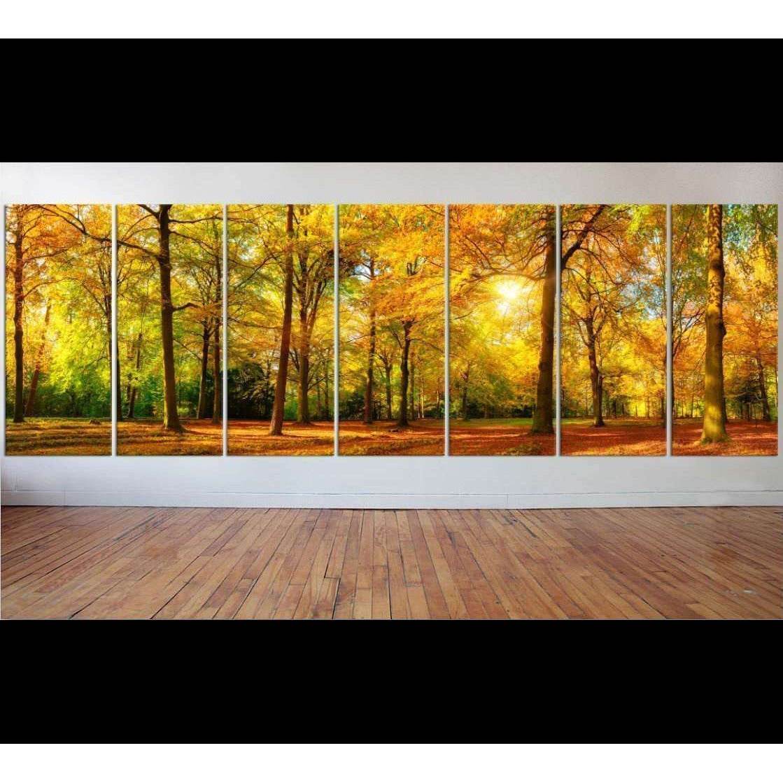 Autumn Landscape Large Wall Art №46 Ready to Hang Canvas Print - Zellart Canvas Prints ALL_Products, s-46