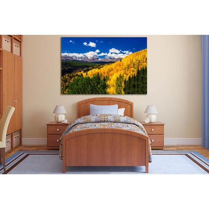 Autumn Mountains In Season Fall №SL658 Ready to Hang Canvas Print - Zellart Canvas Prints 0new, ALL_Products, Autumn Wall Art