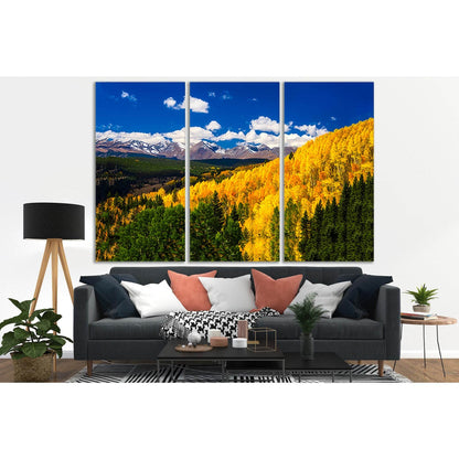 Autumn Mountains In Season Fall №SL658 Ready to Hang Canvas Print - Zellart Canvas Prints 0new, ALL_Products, Autumn Wall Art