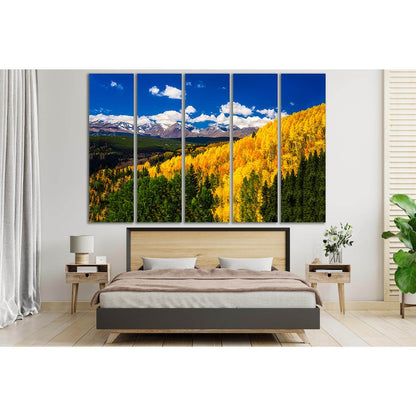 Autumn Mountains In Season Fall №SL658 Ready to Hang Canvas Print - Zellart Canvas Prints 0new, ALL_Products, Autumn Wall Art