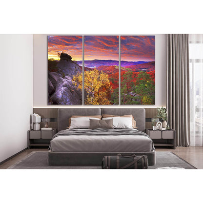Autumn Sky Evening Carpathians №SL641 Ready to Hang Canvas Print - Zellart Canvas Prints 0new, ALL_Products, Autumn Wall Art