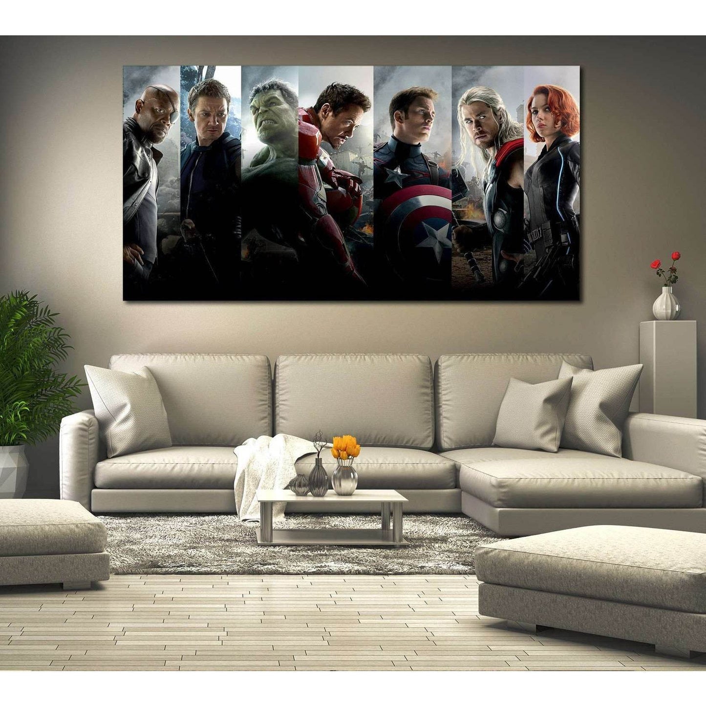 Avengers №2016 Ready to Hang Canvas Print - Zellart Canvas Prints ALL_Products