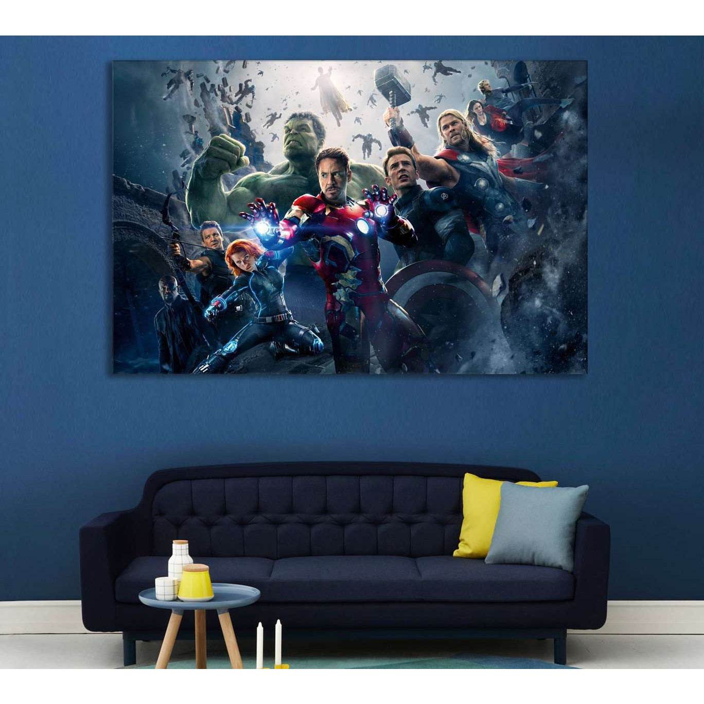 Avengers №2018 Ready to Hang Canvas Print - Zellart Canvas Prints ALL_Products