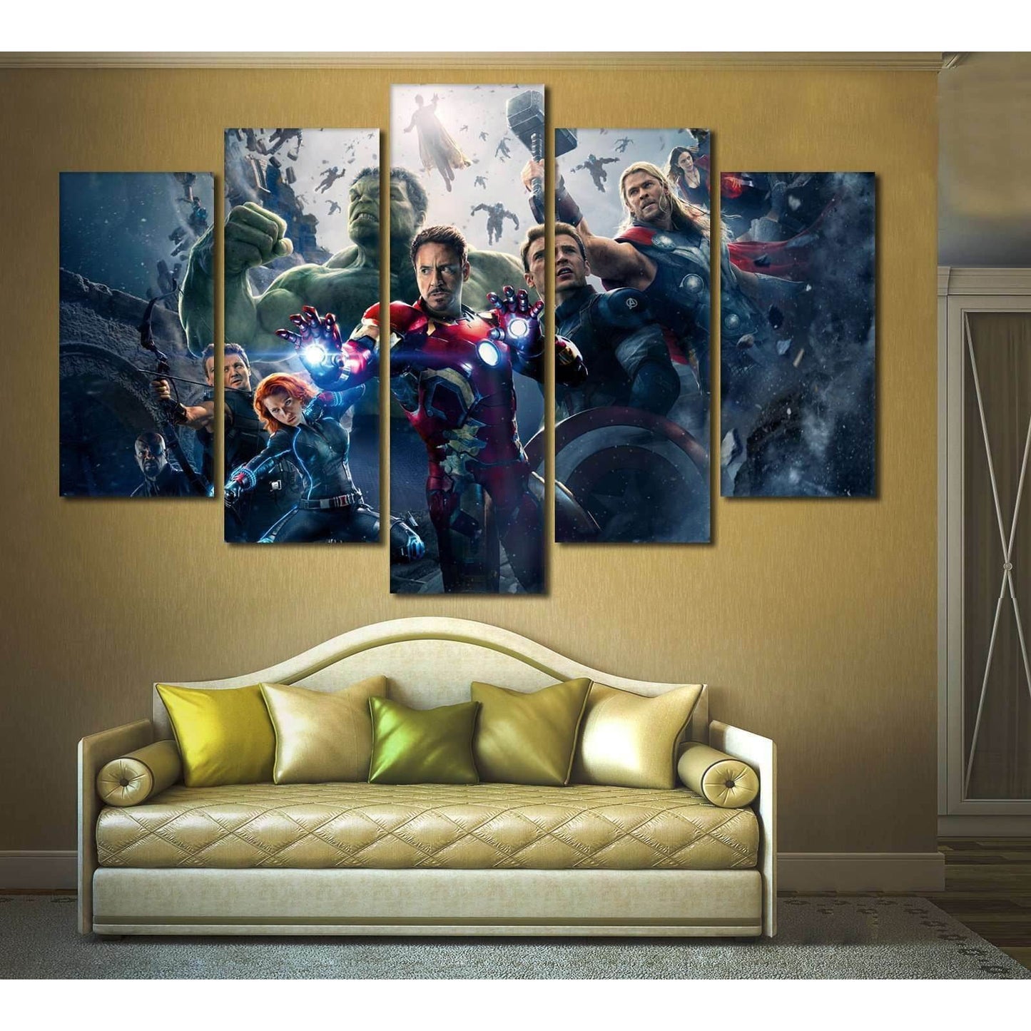 Avengers №2018 Ready to Hang Canvas Print - Zellart Canvas Prints ALL_Products