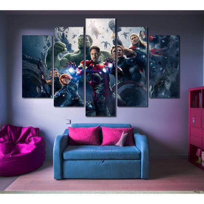 Avengers №2018 Ready to Hang Canvas Print - Zellart Canvas Prints ALL_Products