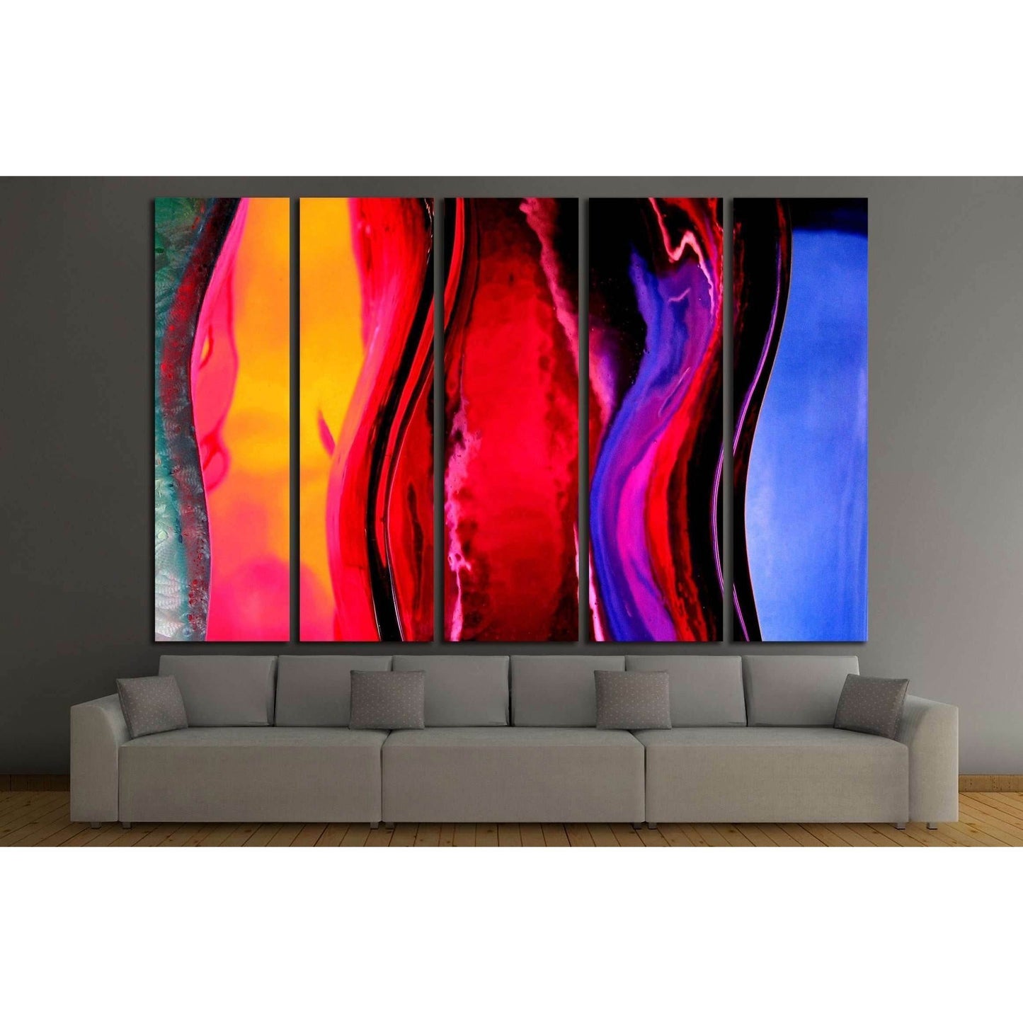 Background.Close Different Color Oil Paint Stock Photo №2529 Ready to Hang Canvas Print - Zellart Canvas Prints ALL_Products, s-2529