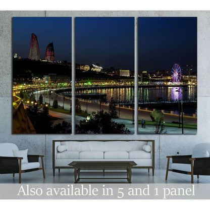 Baku Night old city №1569 Ready to Hang Canvas PrintCanvas art arrives ready to hang, with hanging accessories included and no additional framing required. Every canvas print is hand-crafted, made on-demand at our workshop and expertly stretched around 10