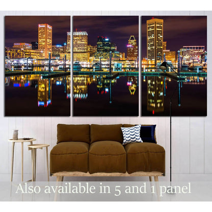 Baltimore, Maryland №2161 Ready to Hang Canvas PrintCanvas art arrives ready to hang, with hanging accessories included and no additional framing required. Every canvas print is hand-crafted, made on-demand at our workshop and expertly stretched around 10