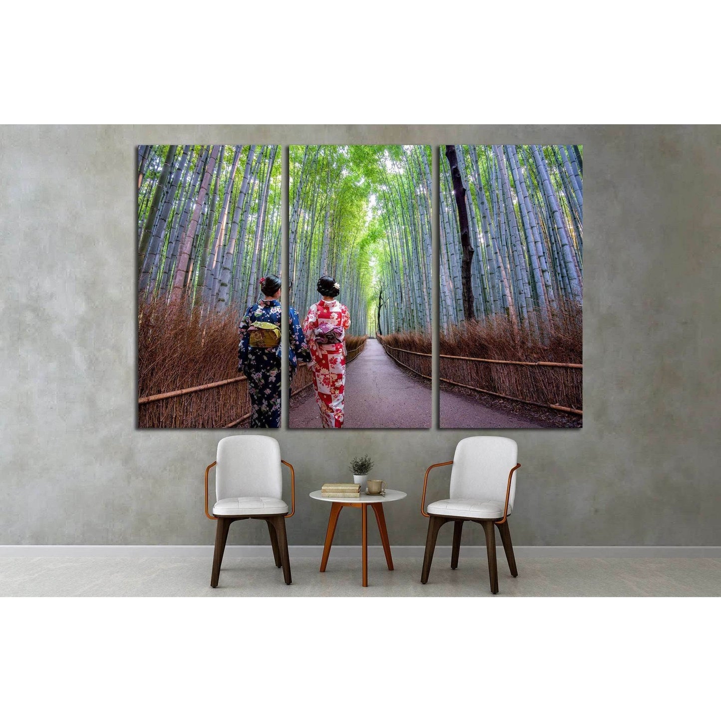 Bamboo forest of Arashiyama, Kyoto, Japan. Arashiyama is a district on the western outskirts of Kyoto №2002 Ready to Hang Canvas Print - Zellart Canvas Prints ALL_Products, s-2002
