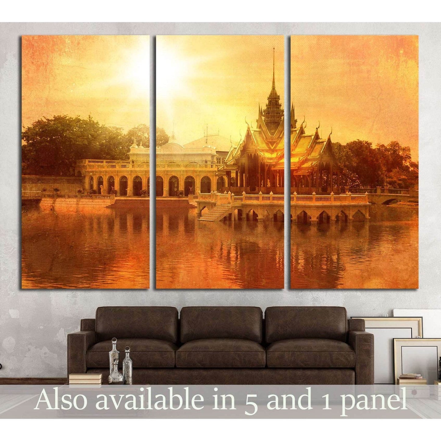 Bang Pa-in palace №704 Ready to Hang Canvas Print - Zellart Canvas Prints ALL_Products, s-704