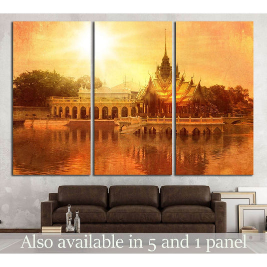 Bang Pa-in palace №704 Ready to Hang Canvas Print - Zellart Canvas Prints ALL_Products, s-704