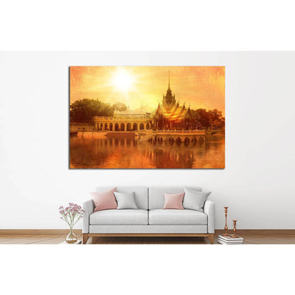 Bang Pa-in palace №704 Ready to Hang Canvas Print - Zellart Canvas Prints ALL_Products, s-704