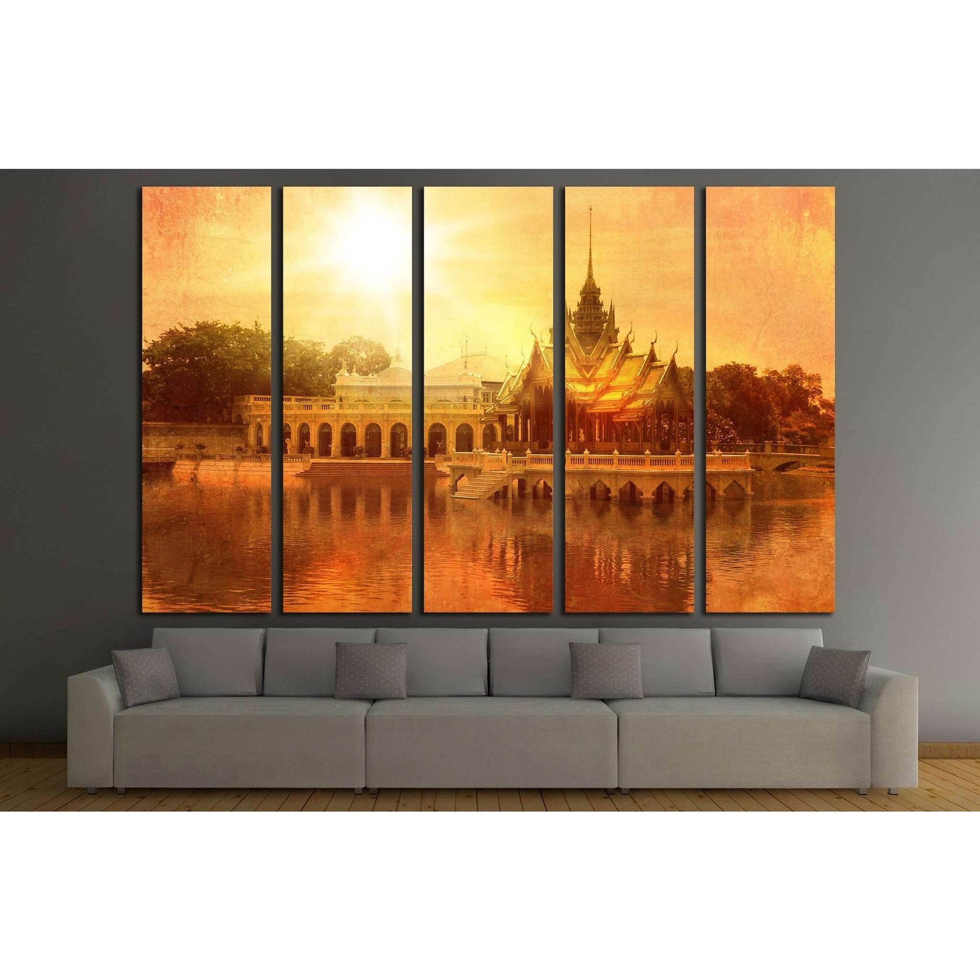 Bang Pa-in palace №704 Ready to Hang Canvas Print - Zellart Canvas Prints ALL_Products, s-704