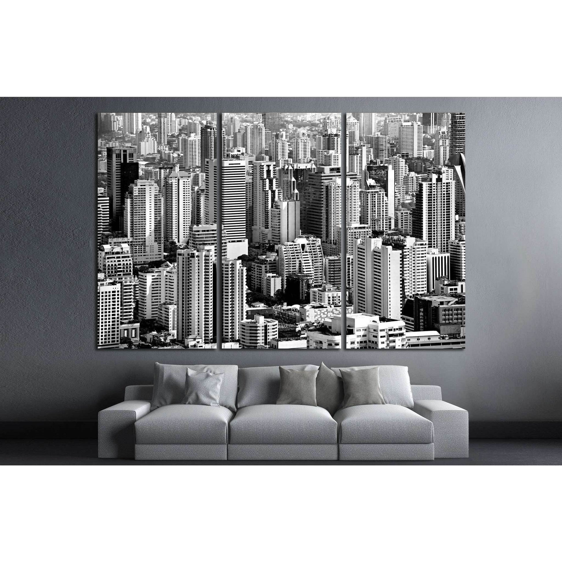 Bangkok skyline, Thailand №778 Ready to Hang Canvas PrintCanvas art arrives ready to hang, with hanging accessories included and no additional framing required. Every canvas print is hand-crafted, made on-demand at our workshop and expertly stretched arou