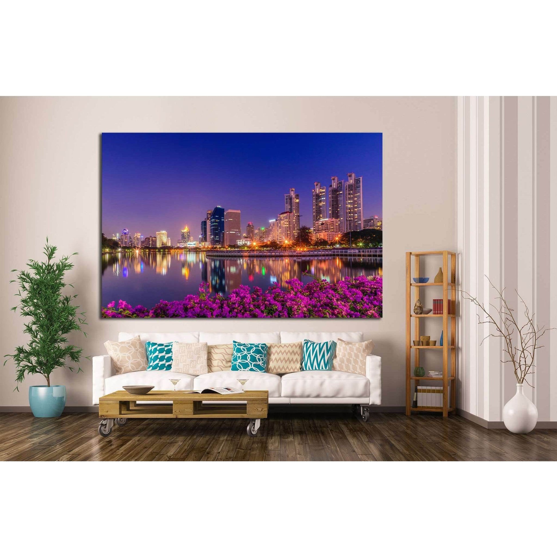 Bangkok, Thailand №829 Ready to Hang Canvas Print - Zellart Canvas Prints ALL_Products, s-829
