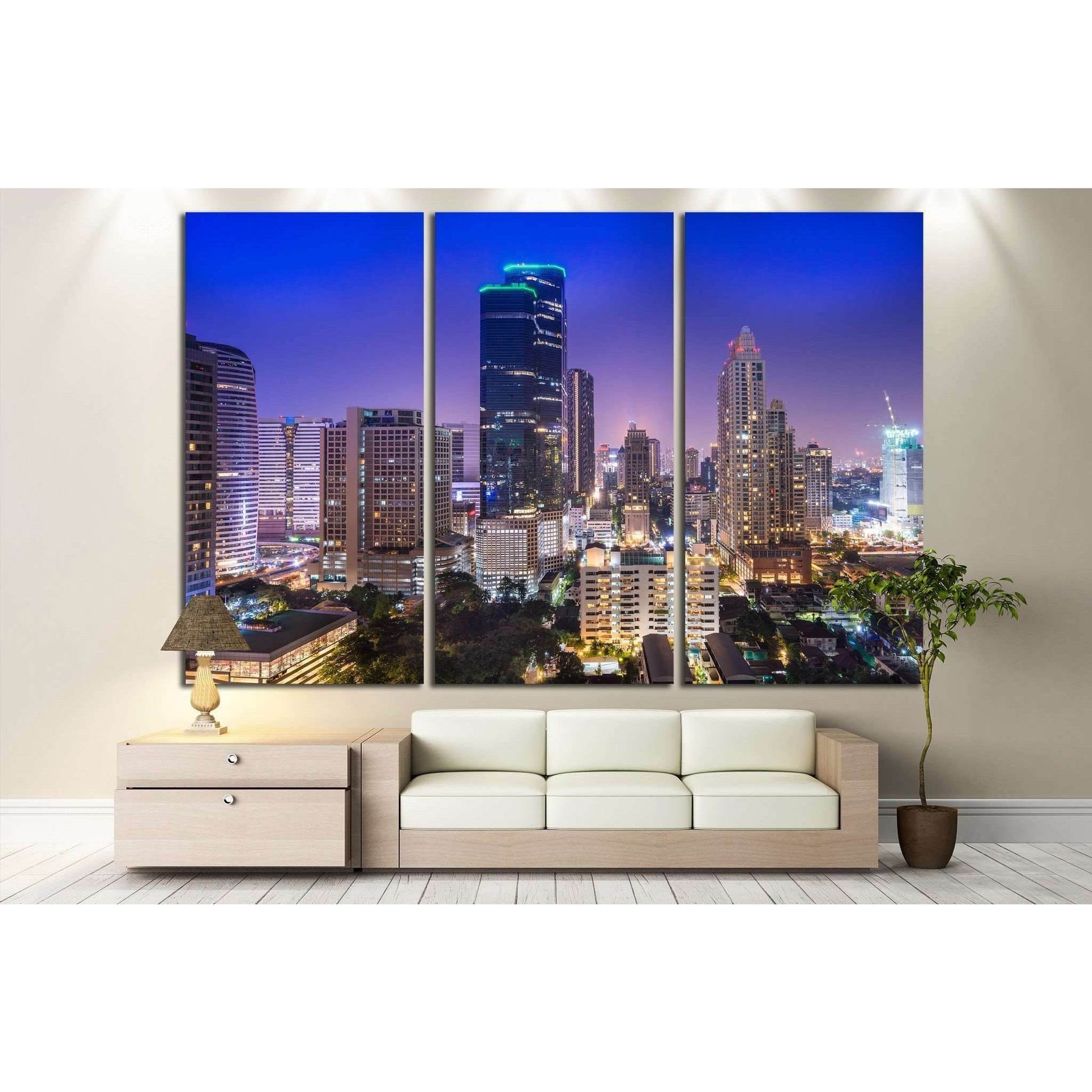 Bangkok,Thailand №809 Ready to Hang Canvas Print - Zellart Canvas Prints ALL_Products, s-809