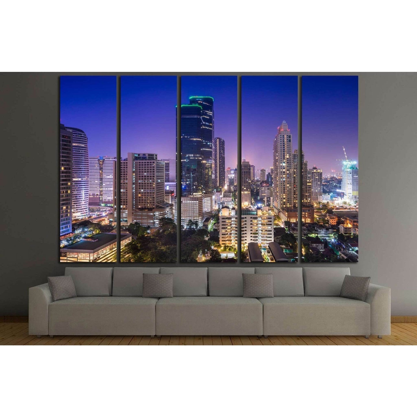 Bangkok,Thailand №809 Ready to Hang Canvas Print - Zellart Canvas Prints ALL_Products, s-809