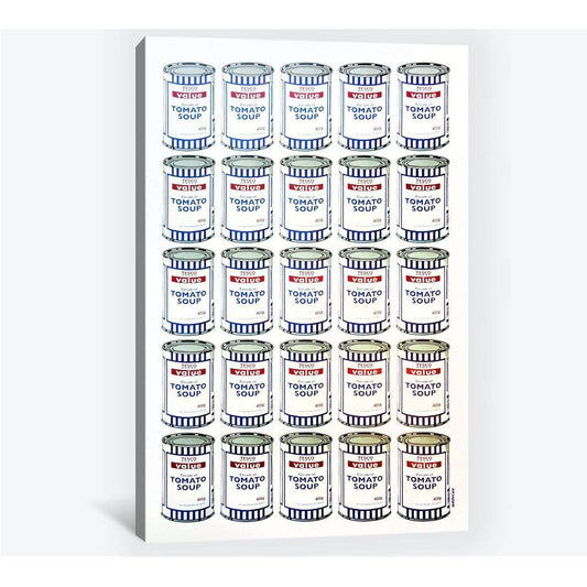 Banksy soup cans - Canvas print - Zellart Canvas Prints 000Negative, 6015, ALL_Products