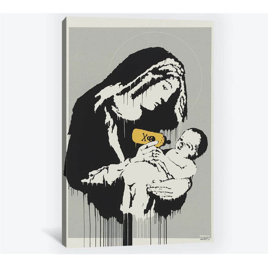 Banksy Virgin - Canvas print - Zellart Canvas Prints 000Negative, 6009, ALL_Products