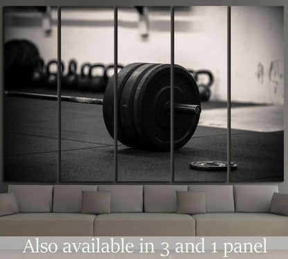 Barbell №1466 Ready to Hang Canvas Print - Zellart Canvas Prints ALL_Products, s-1466