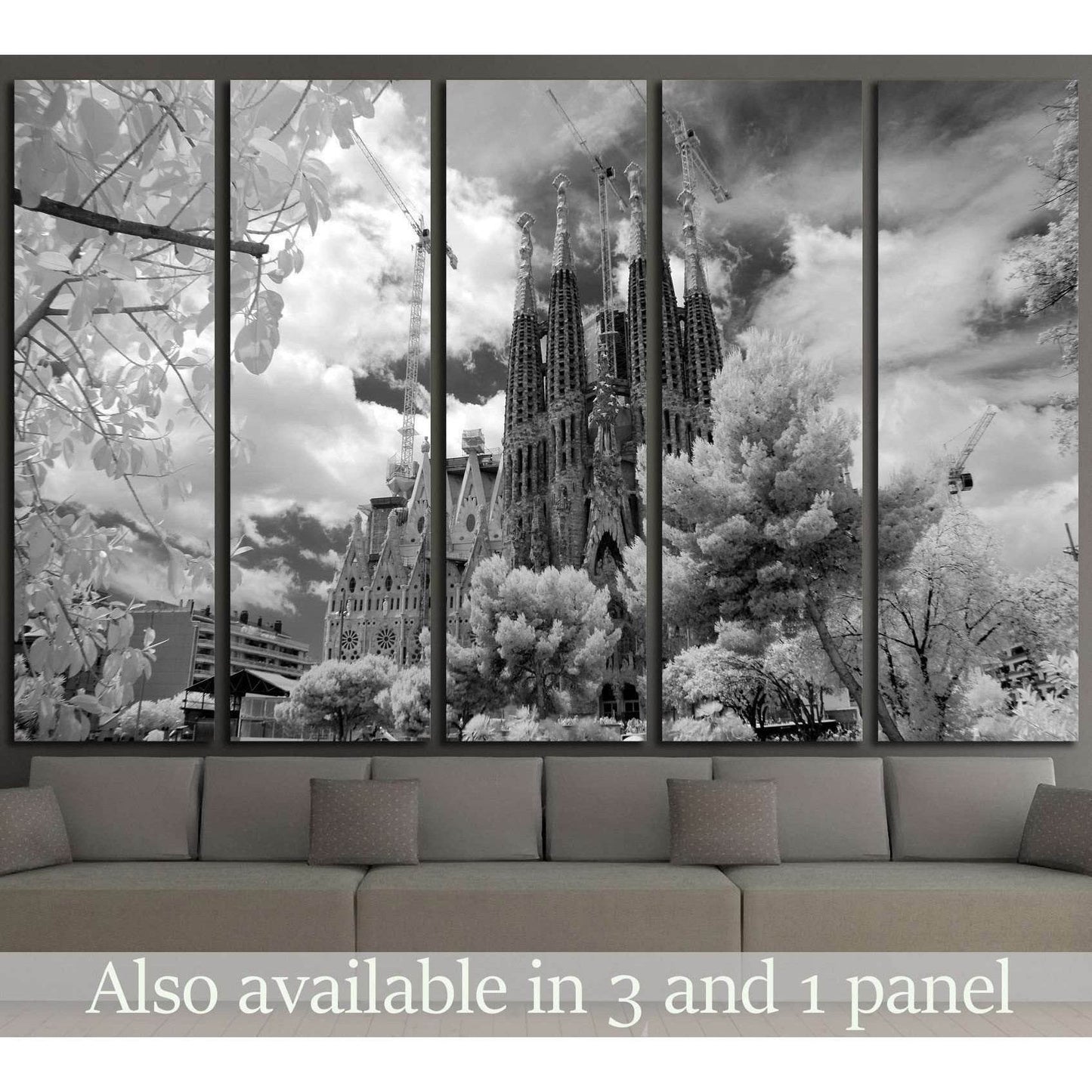 Barcelona, Spain №1813 Ready to Hang Canvas Print - Zellart Canvas Prints ALL_Products, s-1813