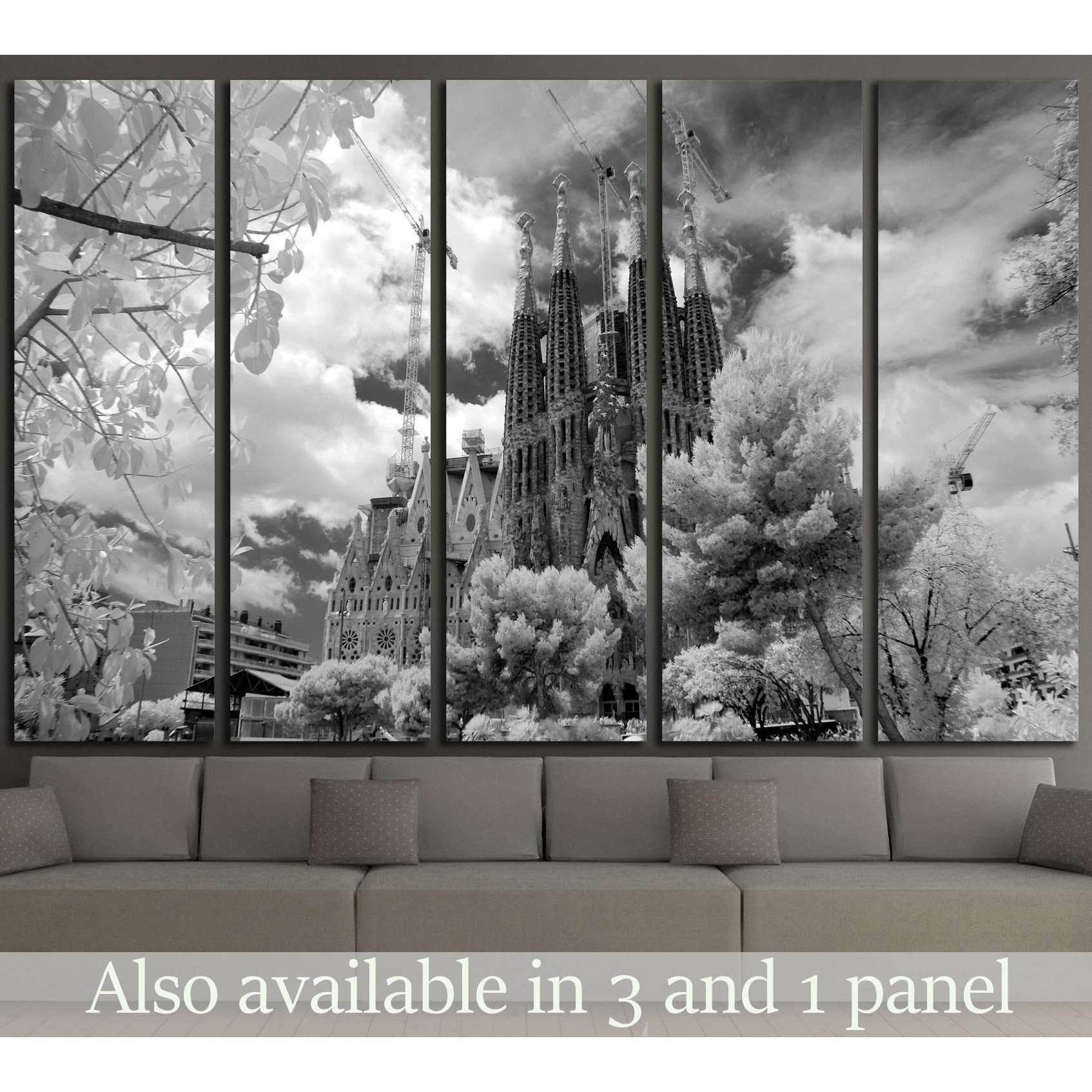 Barcelona, Spain №1813 Ready to Hang Canvas Print - Zellart Canvas Prints ALL_Products, s-1813