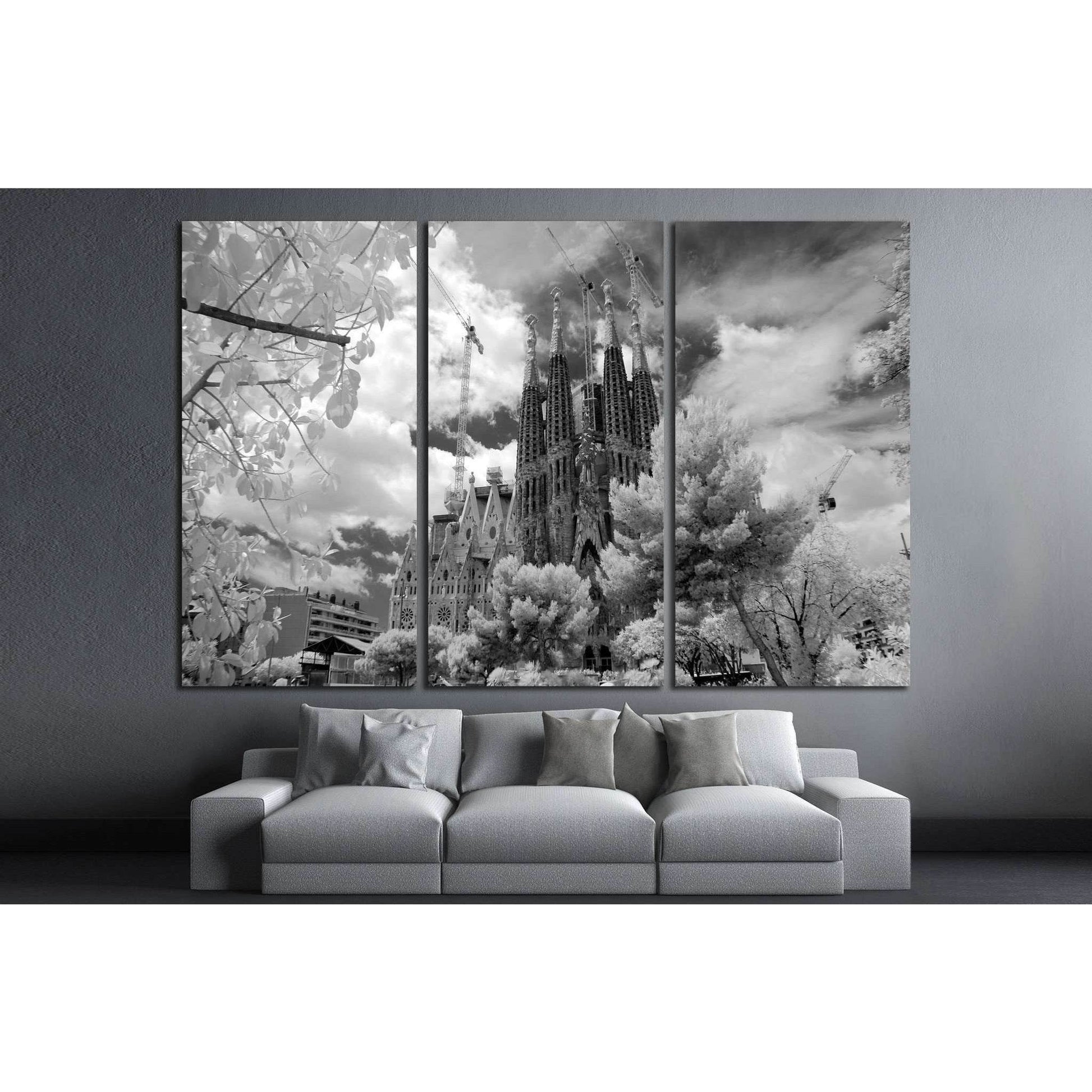 Barcelona, Spain №1813 Ready to Hang Canvas Print - Zellart Canvas Prints ALL_Products, s-1813