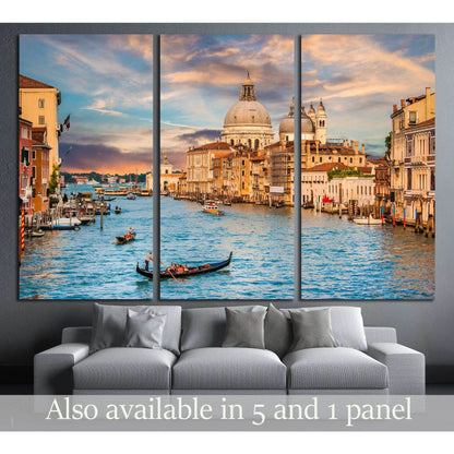 Basilica di Santa Maria della Salute in golden evening light at sunset in Venice, Italy №2990 Ready to Hang Canvas PrintCanvas art arrives ready to hang, with hanging accessories included and no additional framing required. Every canvas print is hand-craf